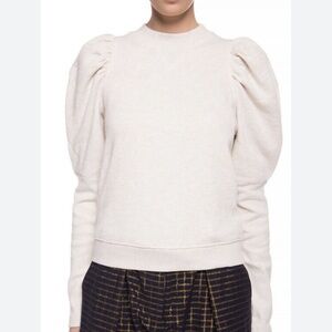 Ulla Johnson Cream Puff Slv Sweatshirt, L